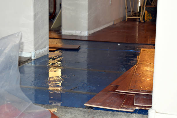 Professional Burst Pipe Water Damage technician working in Crestline, CA